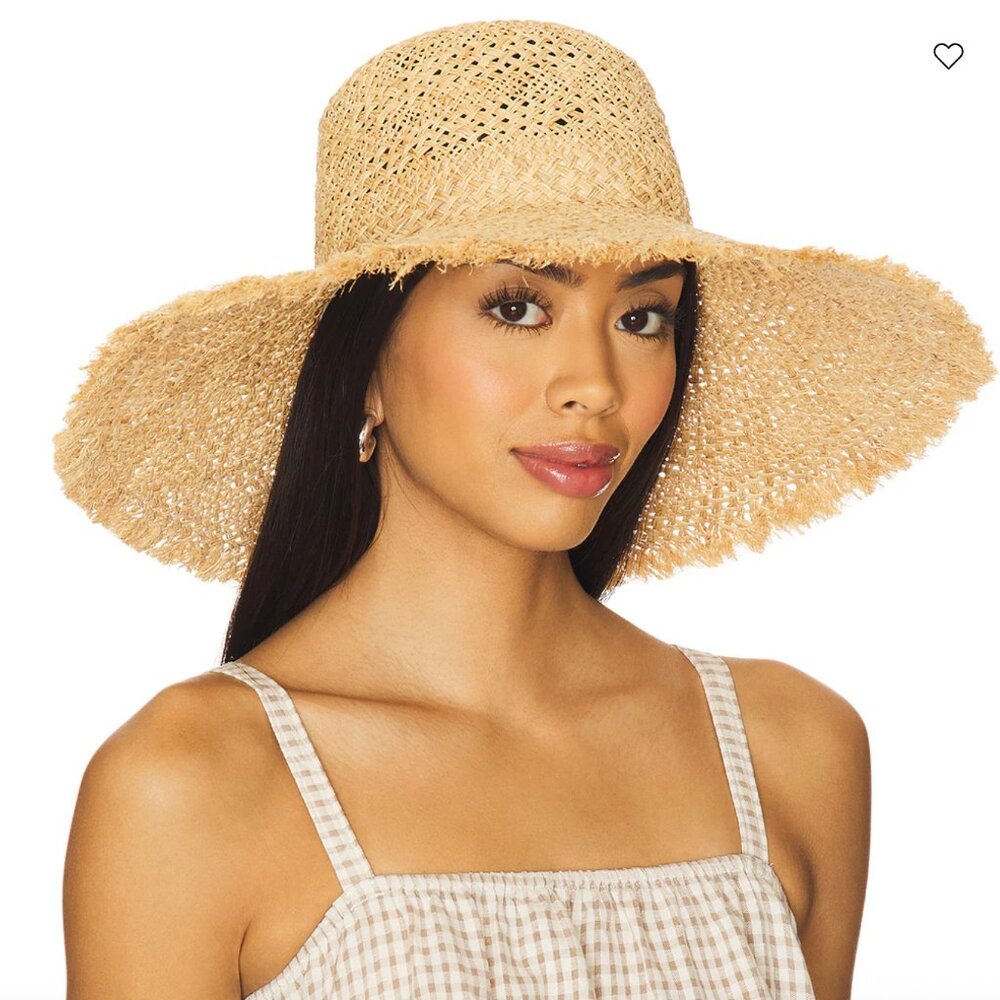 Lack of Color The Sundowner Hat in Natural Tan Straw Raffia Wide Brim Sun Hat